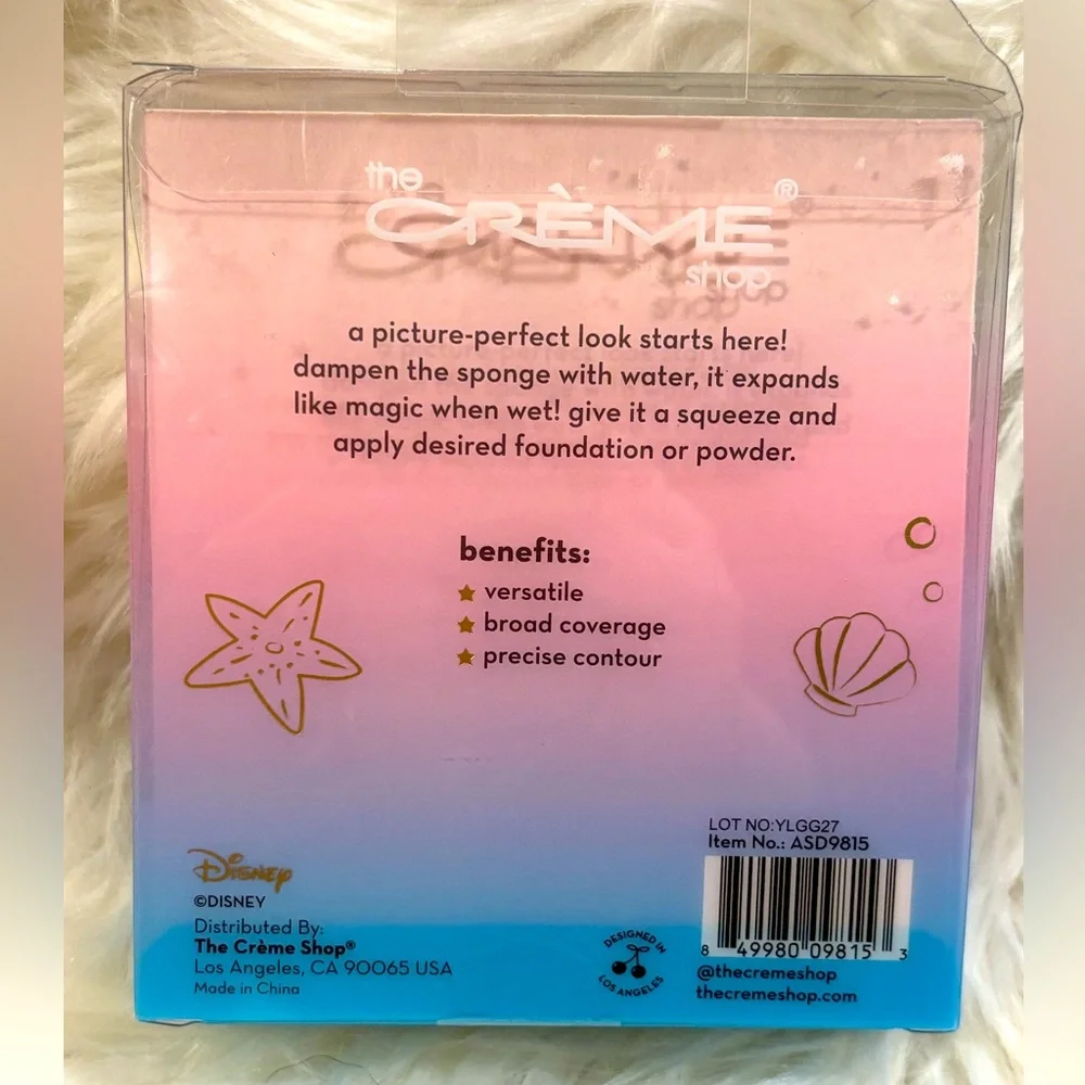 ARIEL Shore Blend Fantasy The Crème Shop Disney Princess Blending Sponge Duo